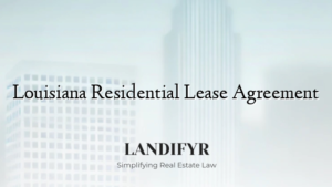 Louisiana Residential Lease Agreement