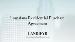 Louisiana Residential Purchase Agreement