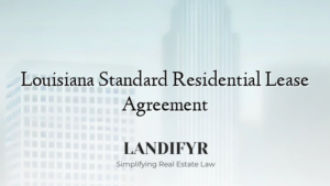 Louisiana Standard Residential Lease Agreement