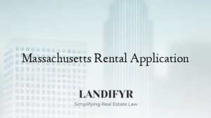 Massachusetts Rental Application