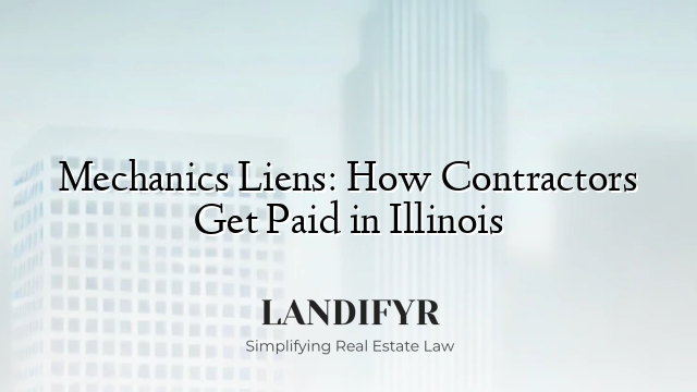 Mechanics Liens: How Contractors Get Paid in Illinois