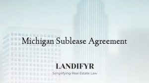 Michigan Sublease Agreement