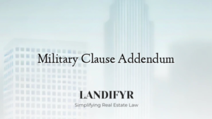 Military Clause Addendum