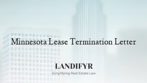 Minnesota Lease Termination Letter