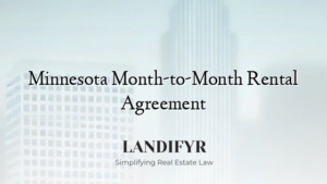 Minnesota Month-to-Month Rental Agreement