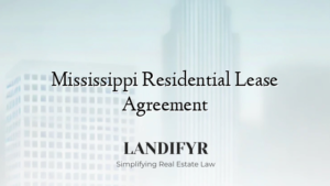Mississippi Residential Lease Agreement
