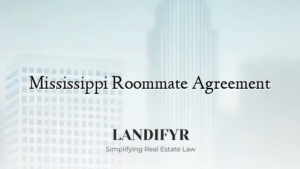 Mississippi Roommate Agreement