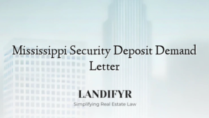 Mississippi Security Deposit Demand Letter