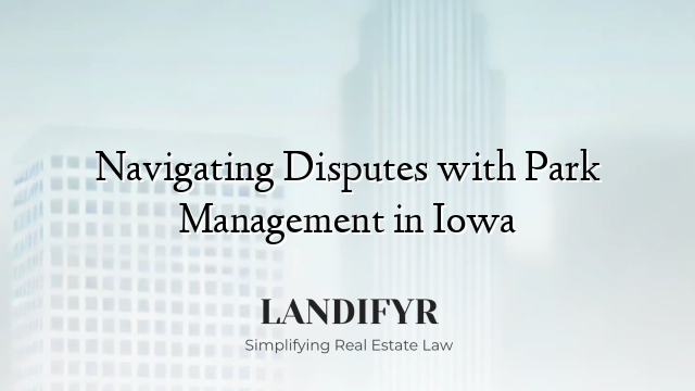 Navigating Disputes with Park Management in Iowa