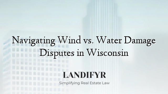 Navigating Wind vs. Water Damage Disputes in Wisconsin