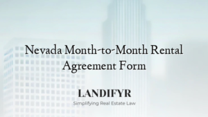 Nevada Month-to-Month Rental Agreement Form