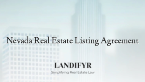 Nevada Real Estate Listing Agreement