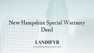 New Hampshire Special Warranty Deed