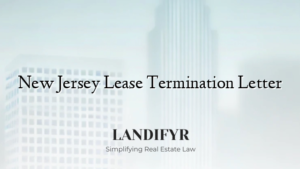 New Jersey Lease Termination Letter