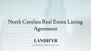North Carolina Real Estate Listing Agreement