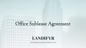 Office Sublease Agreement
