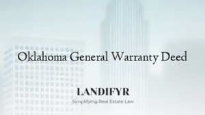 Oklahoma General Warranty Deed