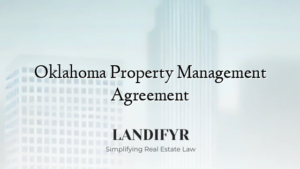 Oklahoma Property Management Agreement