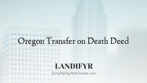Oregon Transfer on Death Deed