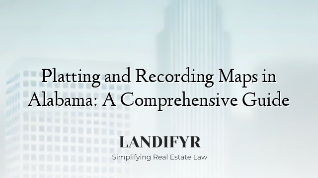 Platting and Recording Maps in Alabama: A Comprehensive Guide