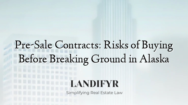 Pre-Sale Contracts: Risks of Buying Before Breaking Ground in Alaska