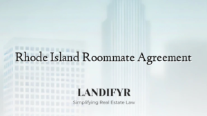 Rhode Island Roommate Agreement