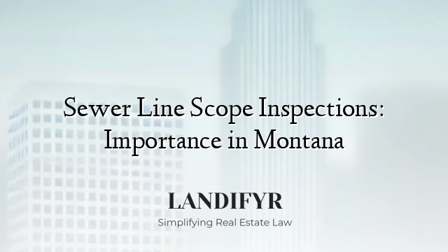Sewer Line Scope Inspections: Importance in Montana