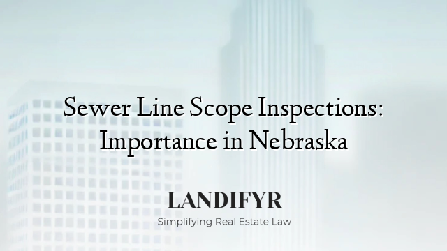 Sewer Line Scope Inspections: Importance in Nebraska
