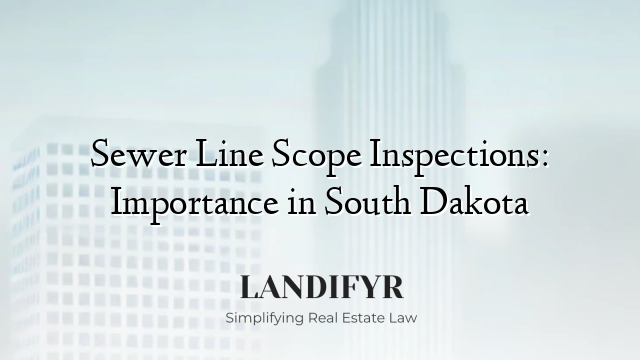 Sewer Line Scope Inspections: Importance in South Dakota
