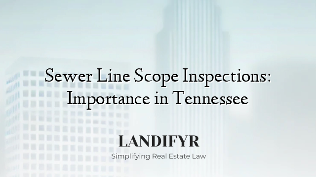 Sewer Line Scope Inspections: Importance in Tennessee