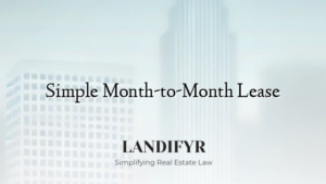 Simple Month-to-Month Lease