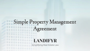 Simple Property Management Agreement