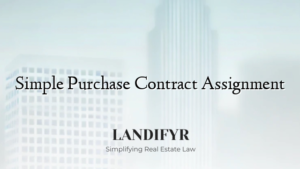 Simple Purchase Contract Assignment