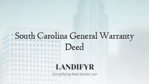 South Carolina General Warranty Deed