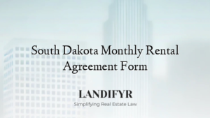 South Dakota Monthly Rental Agreement Form