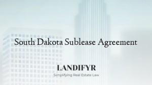 South Dakota Sublease Agreement