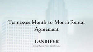 Tennessee Month-to-Month Rental Agreement