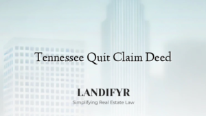 Tennessee Quit Claim Deed