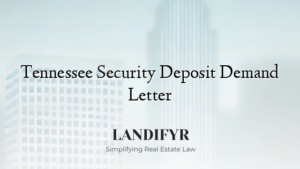 Tennessee Security Deposit Demand Letter