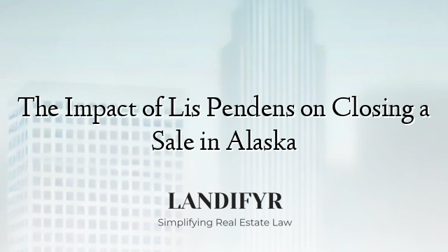 The Impact of Lis Pendens on Closing a Sale in Alaska