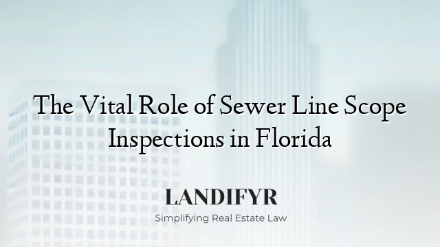 The Vital Role of Sewer Line Scope Inspections in Florida