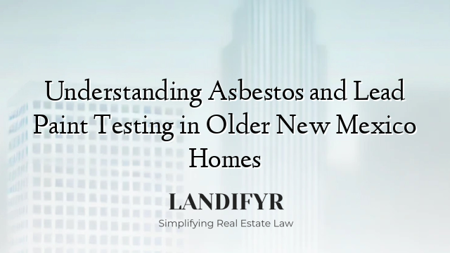 Understanding Asbestos and Lead Paint Testing in Older New Mexico Homes
