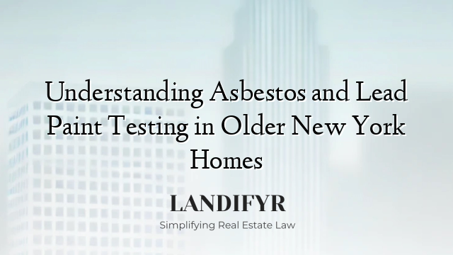 Understanding Asbestos and Lead Paint Testing in Older New York Homes