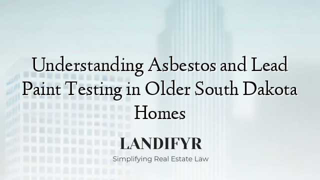 Understanding Asbestos and Lead Paint Testing in Older South Dakota Homes