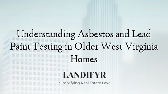 Understanding Asbestos and Lead Paint Testing in Older West Virginia Homes