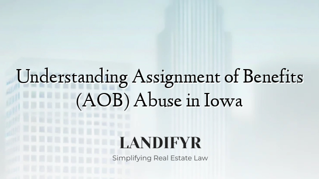 Understanding Assignment of Benefits (AOB) Abuse in Iowa