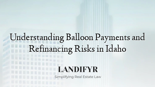 Understanding Balloon Payments and Refinancing Risks in Idaho