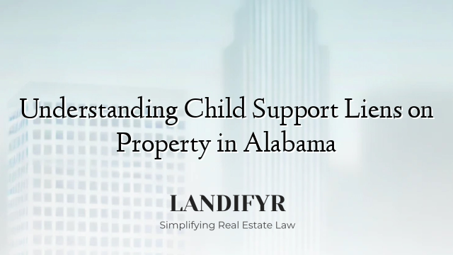 Understanding Child Support Liens on Property in Alabama