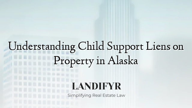 Understanding Child Support Liens on Property in Alaska