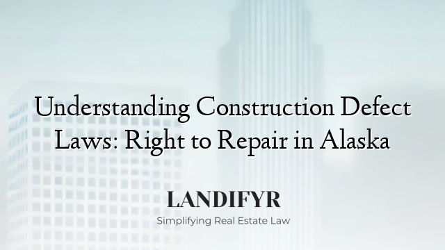 Understanding Construction Defect Laws: Right to Repair in Alaska